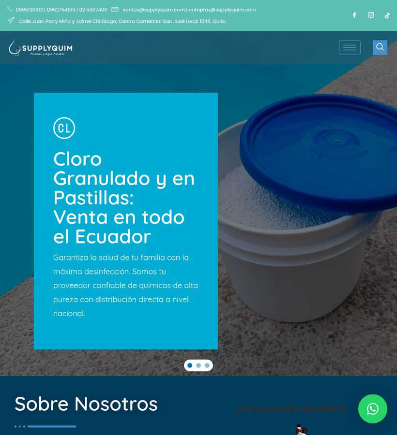 Web de SupplyQuim